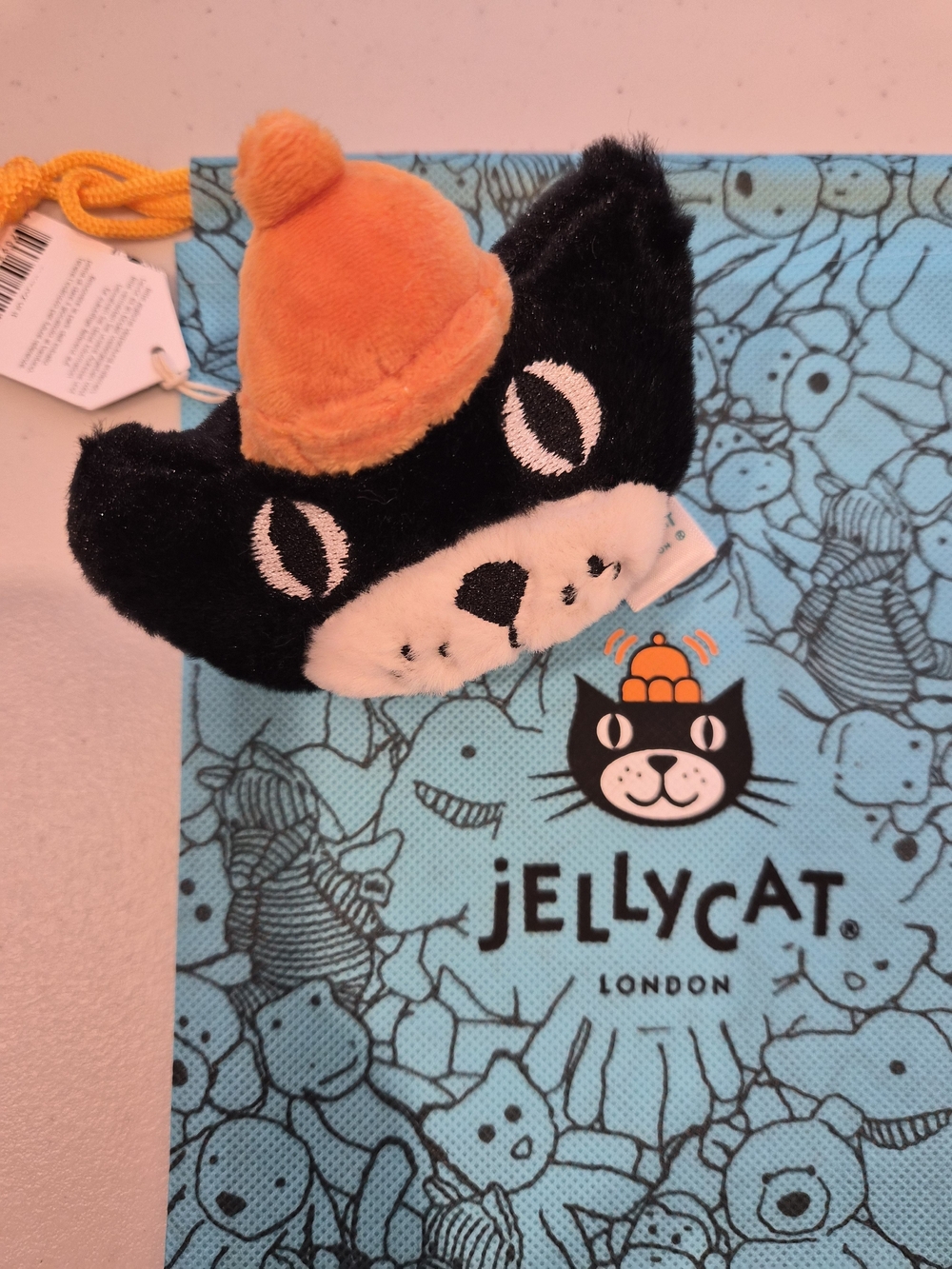 Jellycat Jack Bag Charm with Orange Hat - Picture 2 of 5